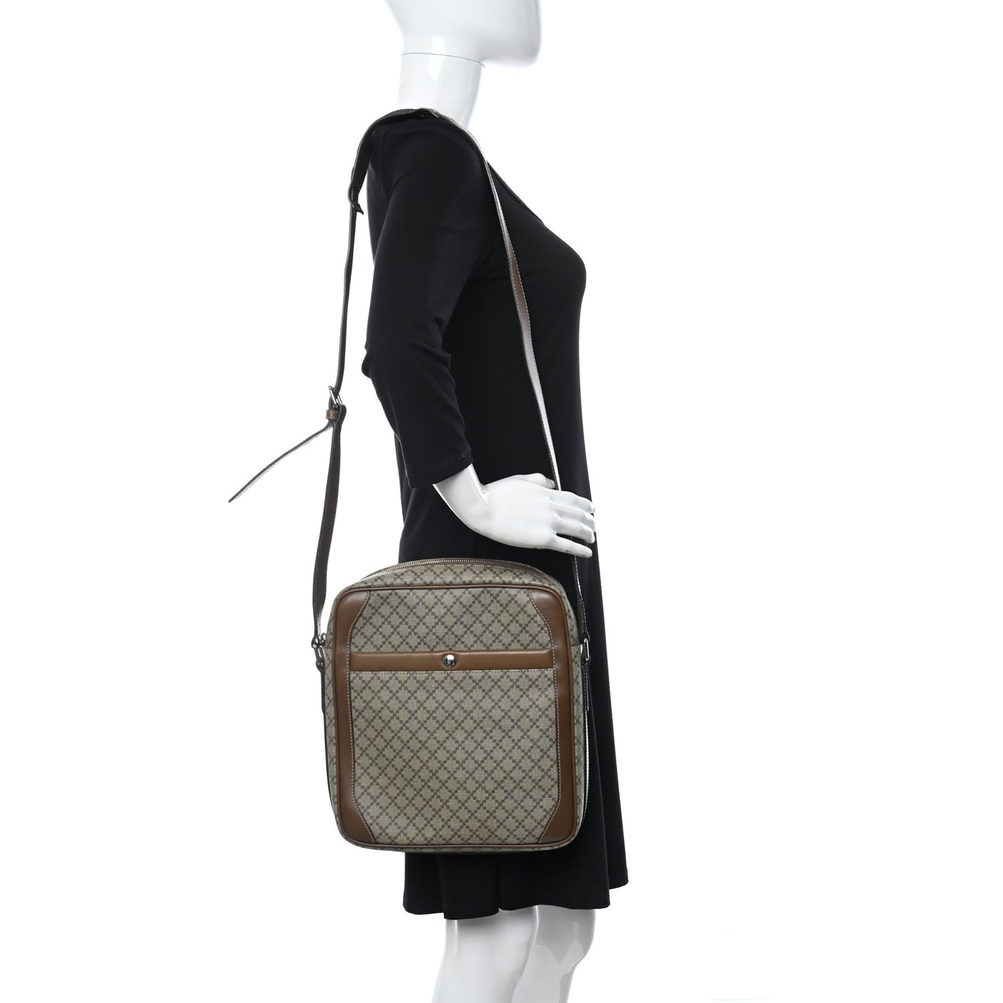 Diamante Shoulder Bag Marron Glace