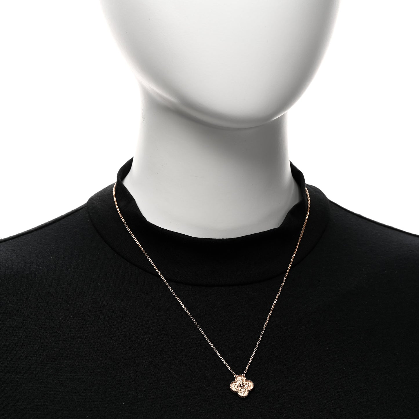 18K Yellow Gold Vintage Alhambra Pendant Necklace