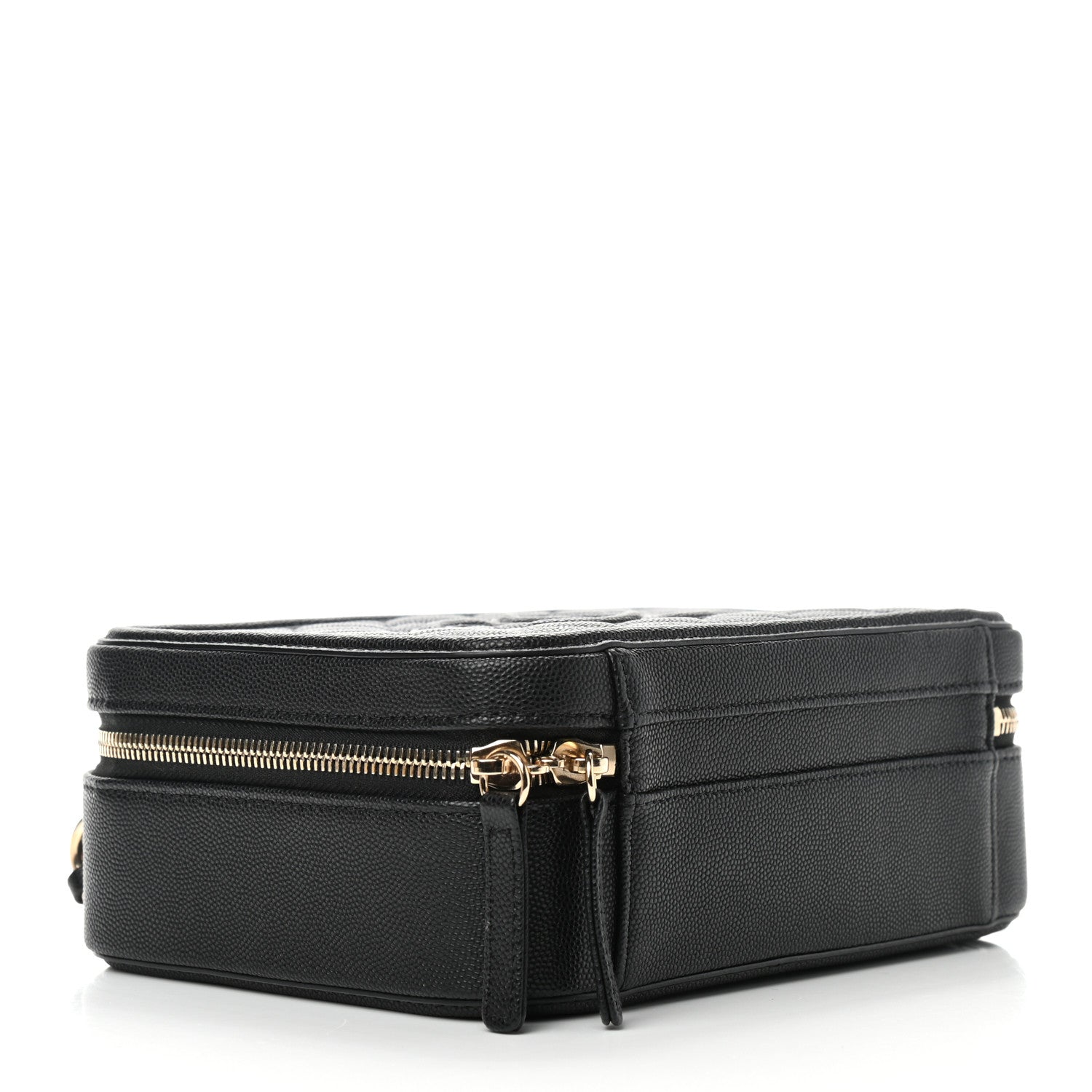 Chanel Caviar Quilted Medium CC Filigree Vanity Case Black 4 of 9