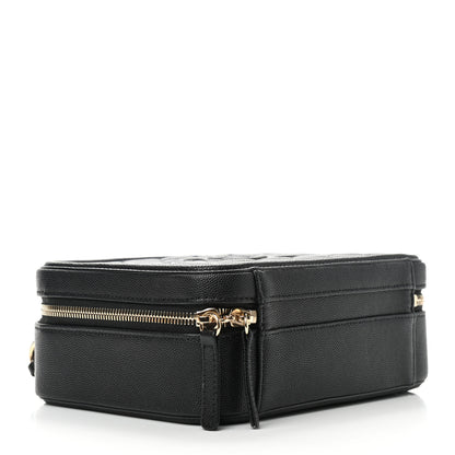 Chanel Caviar Quilted Medium CC Filigree Vanity Case Black 4 of 9