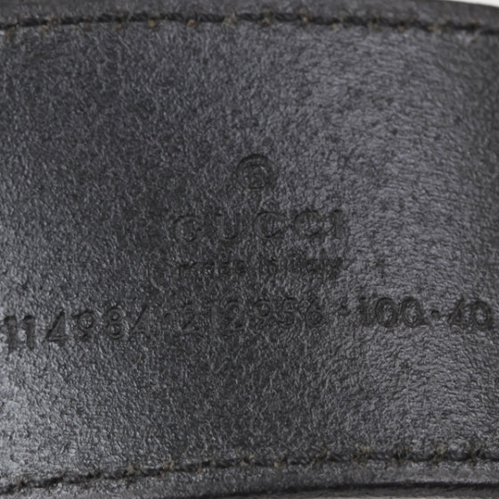 Gucci Leather GG Mens Belt Black 40 6 of 6