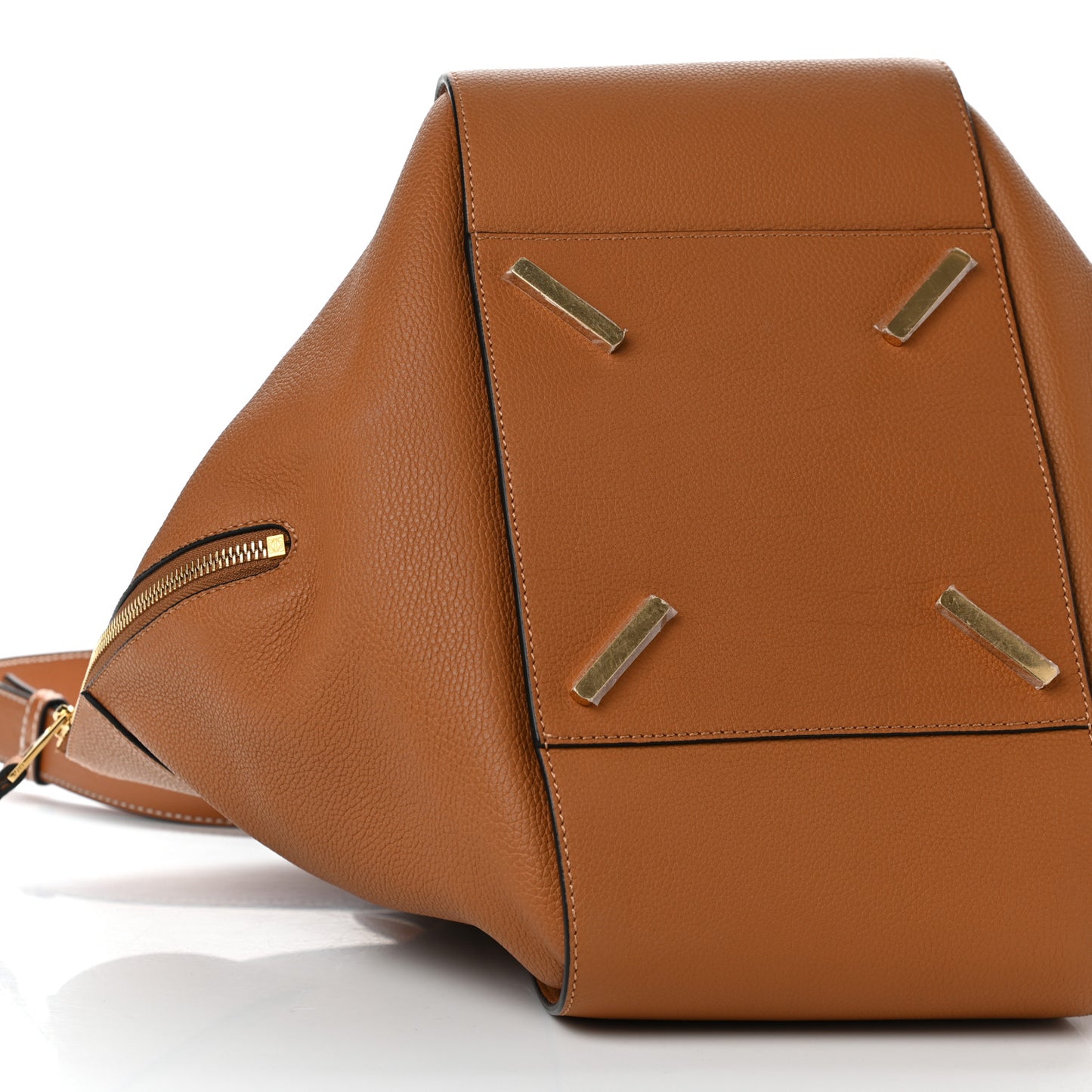 Calfskin Small Hammock Shoulder Bag Tan