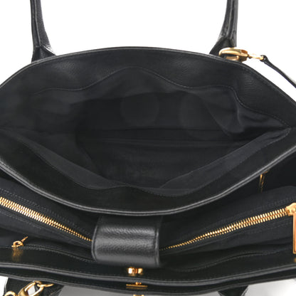 Chanel Calfskin Cerf Executive Shopper Tote Black 7 of 17