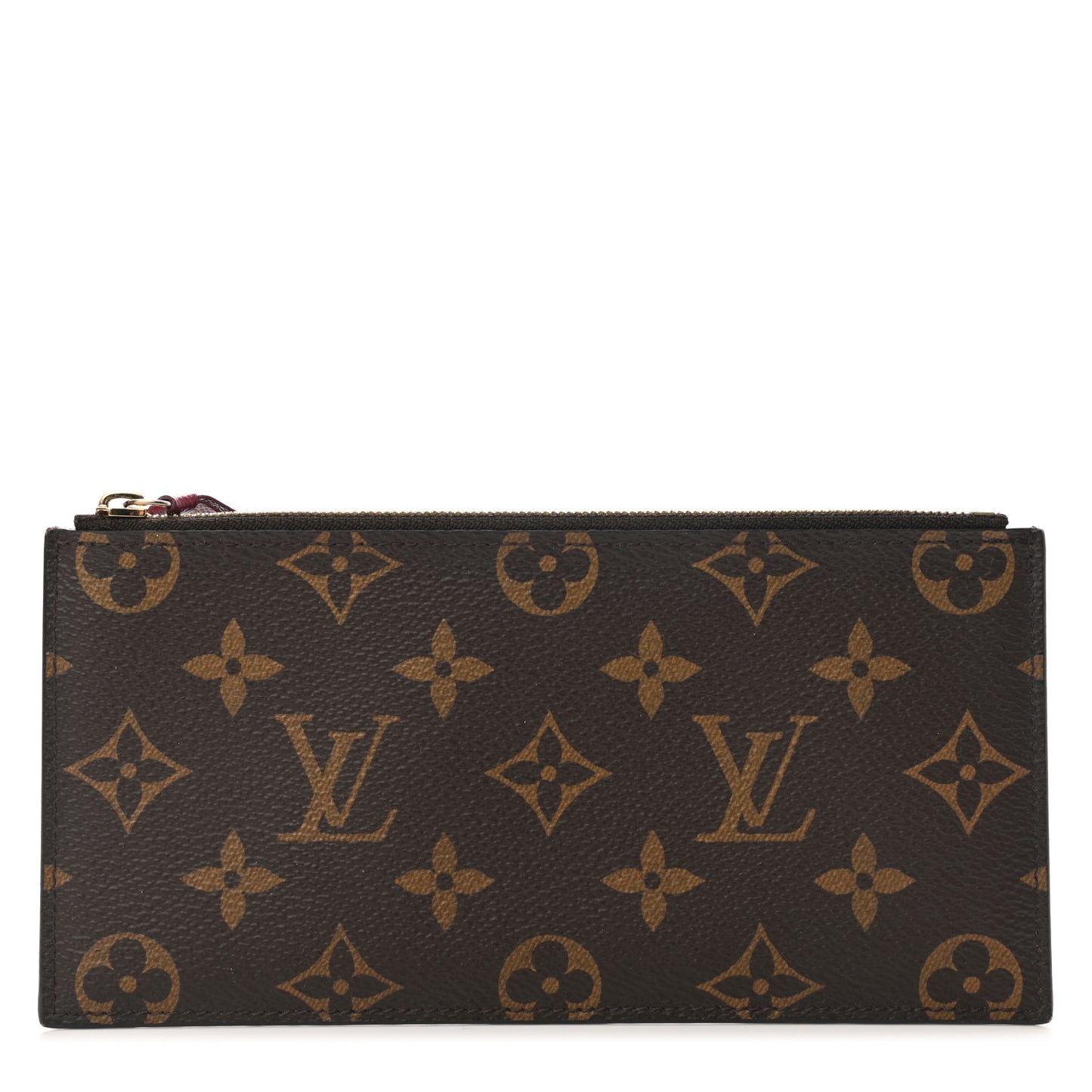 Monogram Felicie Chain Wallet Zippered Insert Fuchsia