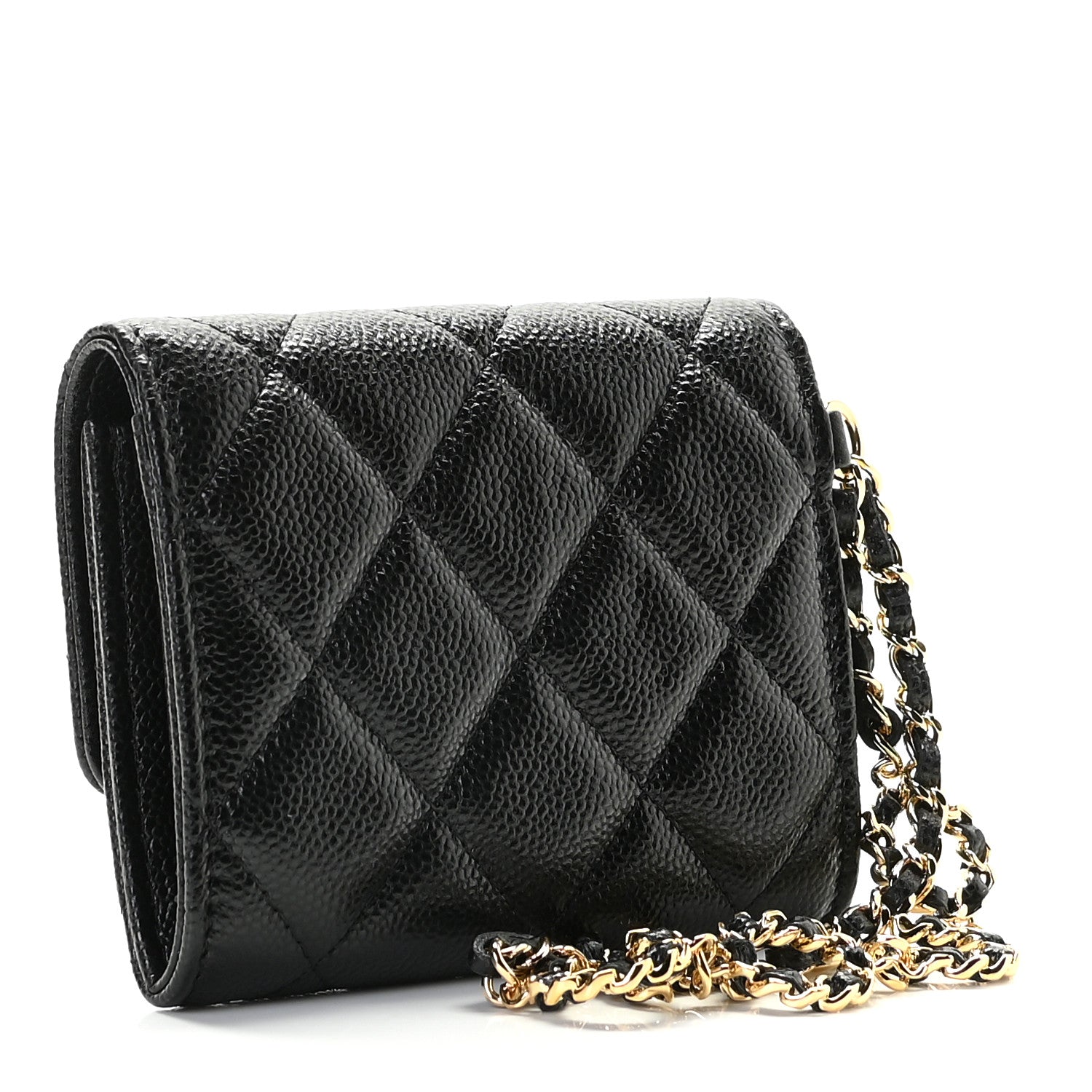 Chanel Caviar Quilted Miss Coco Clutch With Chain Black 2 of 9