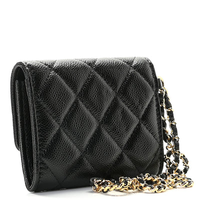 Chanel Caviar Quilted Miss Coco Clutch With Chain Black 2 of 9