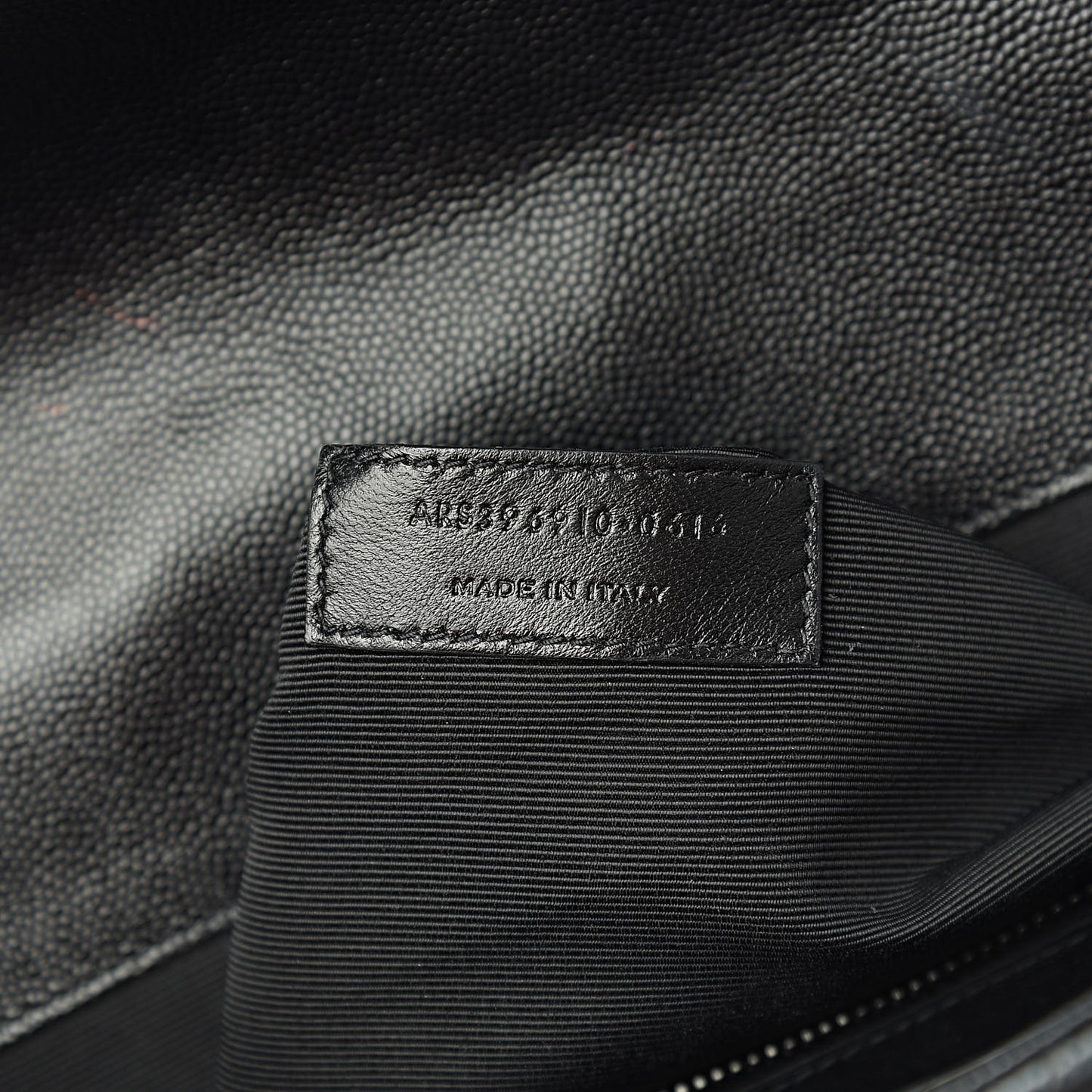 Grain De Poudre Large Tri-Quilt Monogram Satchel Black