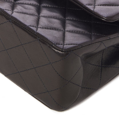 Chanel Lambskin Quilted Medium Double Flap Dark Brown 4 of 9
