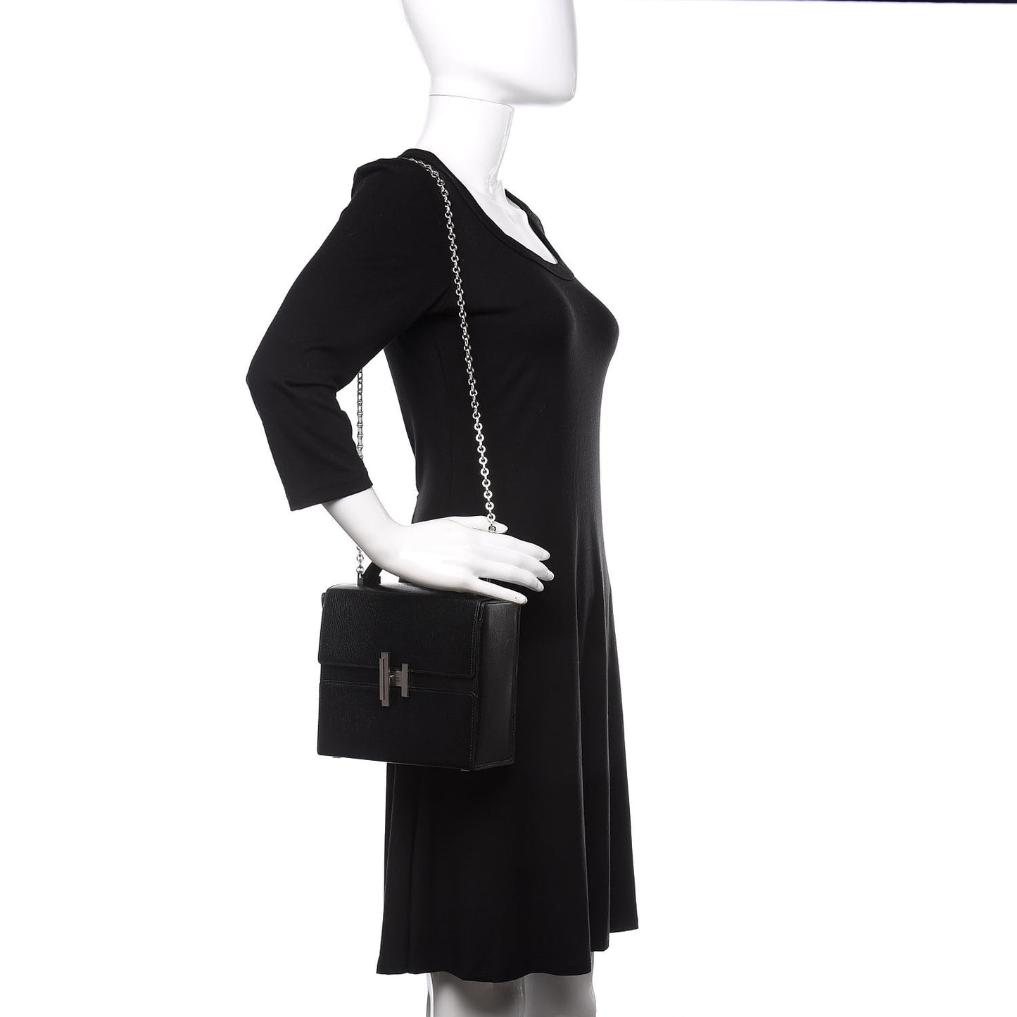 Chevre Chamkila Cinhetic Boxy Top Handle Bag Black