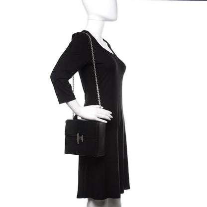 Hermes Chevre Chamkila Cinhetic Boxy Top Handle Bag Black 2 of 11