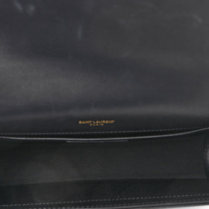 Saint Laurent Calfskin Polka Dot Print Medium Monogram Kate Satchel Black 5 of 10
