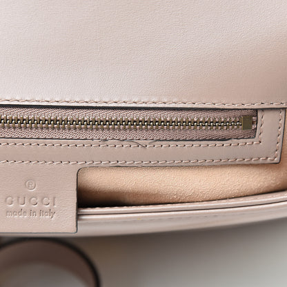 Gucci Calfskin Matelasse Small GG Marmont Top Handle Shoulder Bag Porcelain Rose 12 of 12