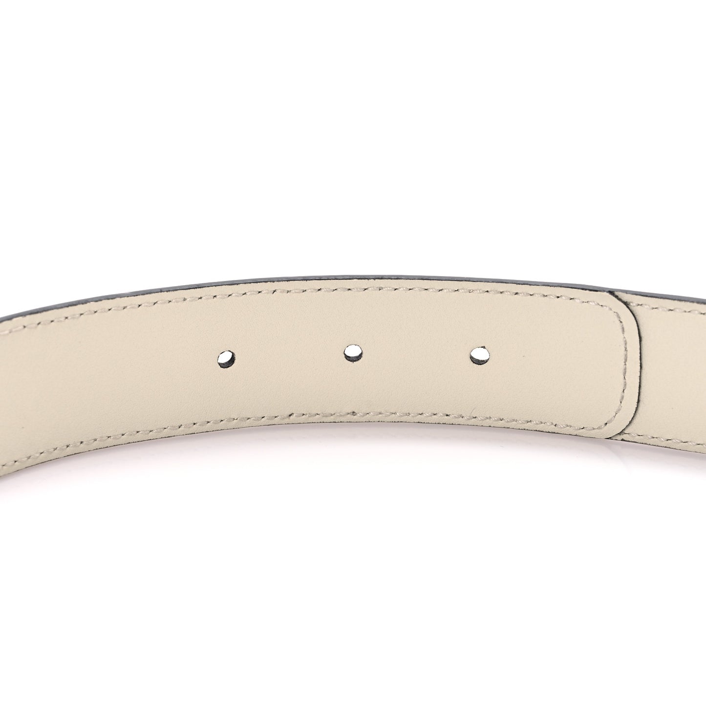 GG Supreme Monogram Matte Plutone Calfskin Double G 30mm Belt 105 42 Beige Ebony Mystic White