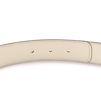 Gucci GG Supreme Monogram Matte Plutone Calfskin Double G 30mm Belt 105 42 Beige Ebony Mystic White 6 of 7