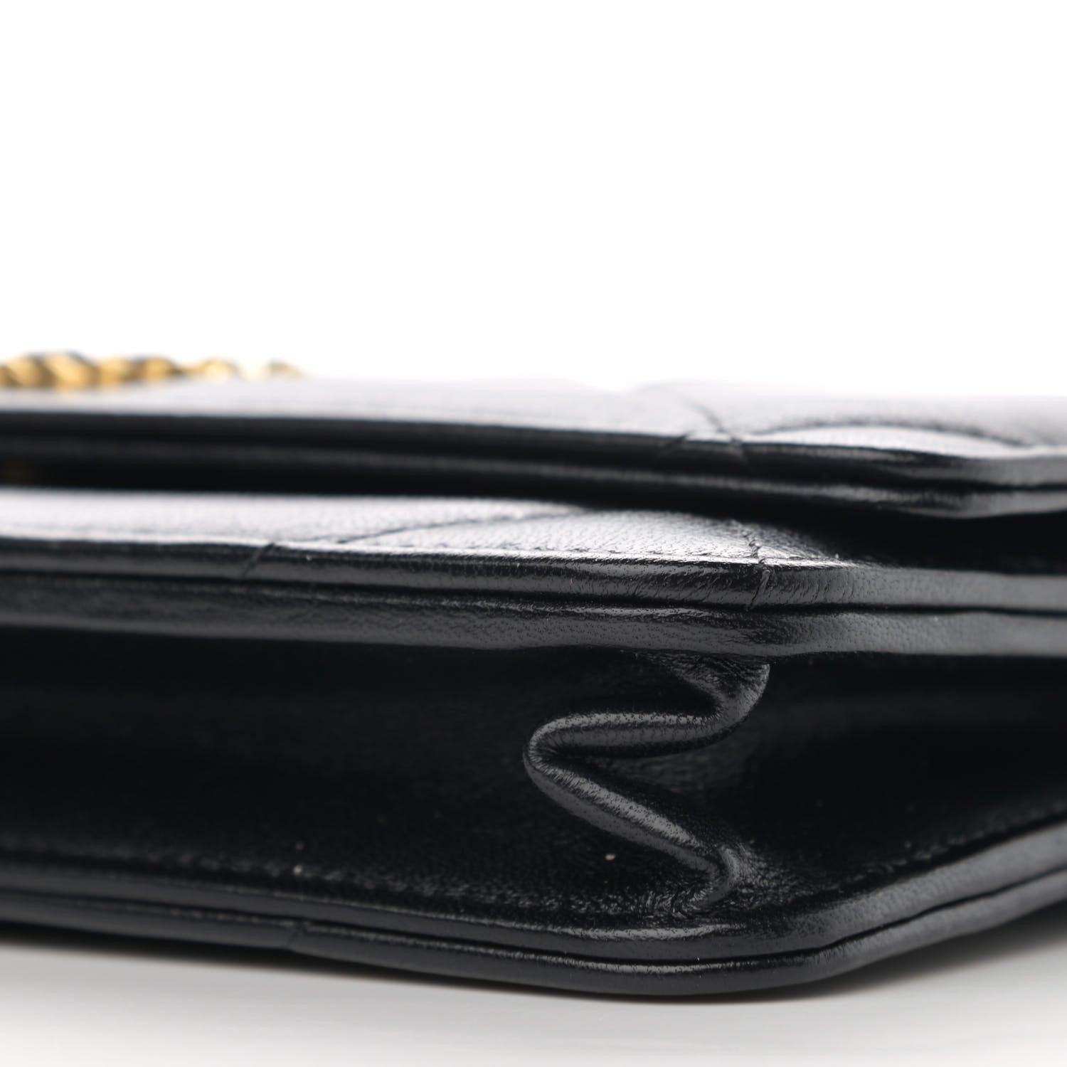 Chanel Lambskin Quilted Chanel 19 Wallet On Chain WOC Black 11 of 17