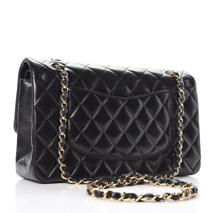 Chanel Lambskin Quilted Medium Double Flap Black 4 of 15