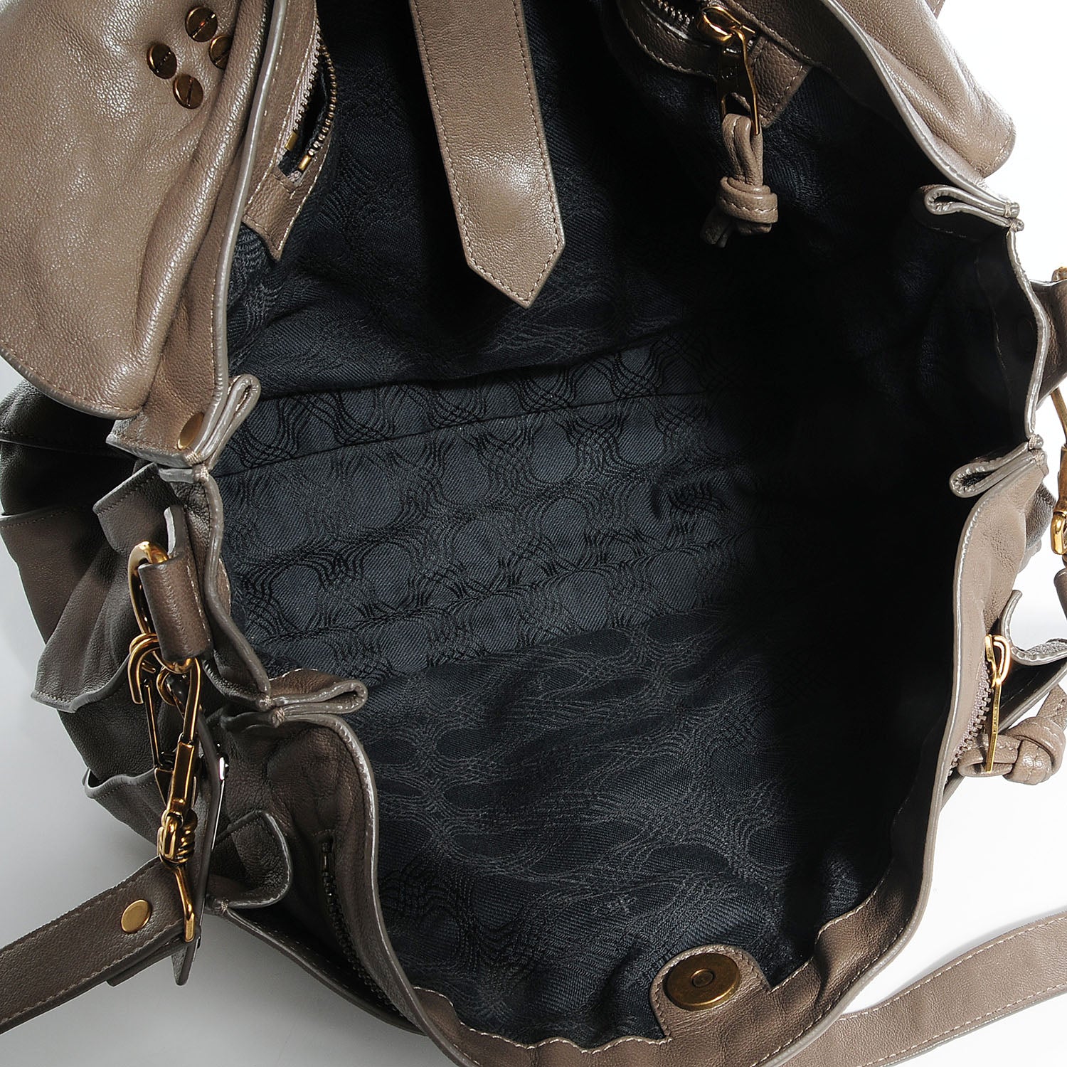 Proenza Schouler Lambskin PS1 Large Satchel Smoke 9 of 14
