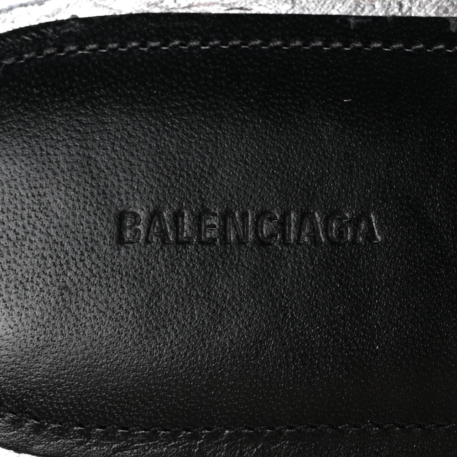 Balenciaga Metallic Arena Cagole Flat Slide Sandals 35.5 Silver 8 of 10