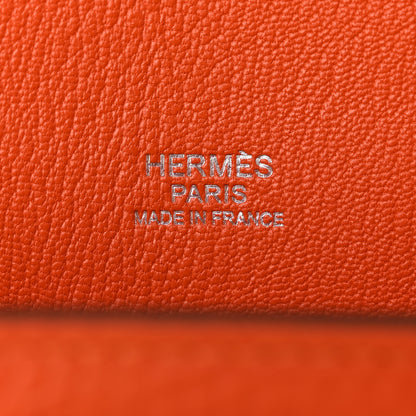 Hermes Taurillon Clemence Jypsiere 31 Orange Poppy 6 of 12