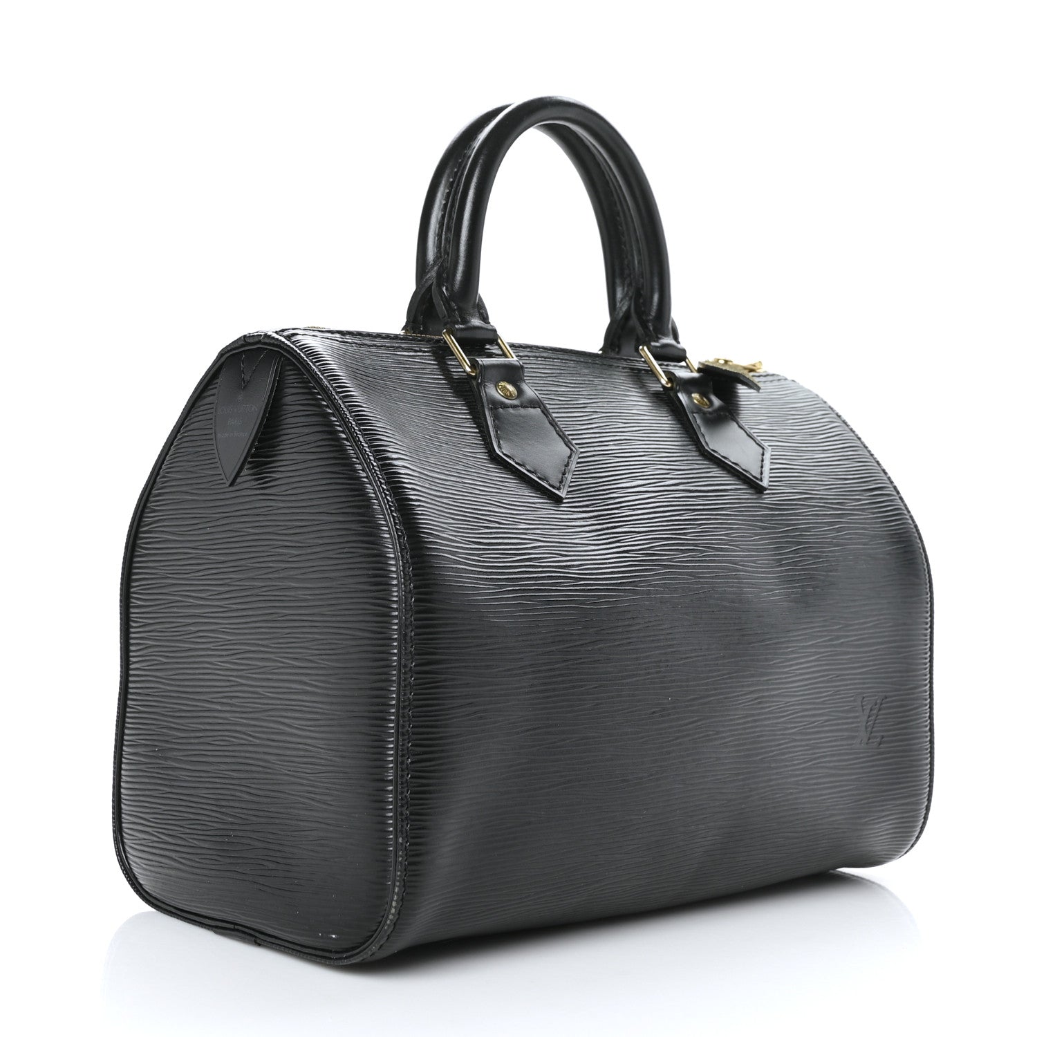 Louis Vuitton Epi Speedy 25 Black 3 of 12