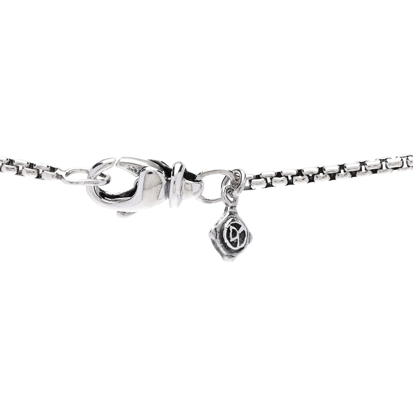 Sterling Silver Diamond Quatrefoil Ball Pendant Necklace