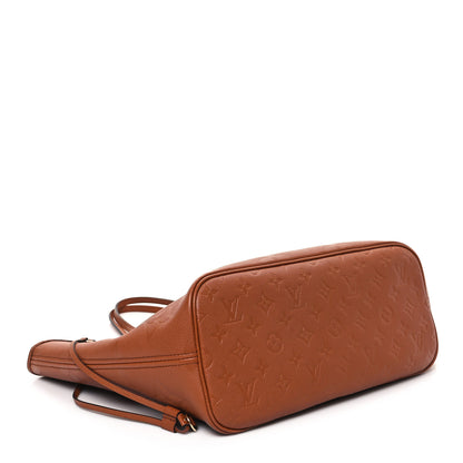Louis Vuitton Empreinte Monogram Giant Neverfull MM Cognac 4 of 10