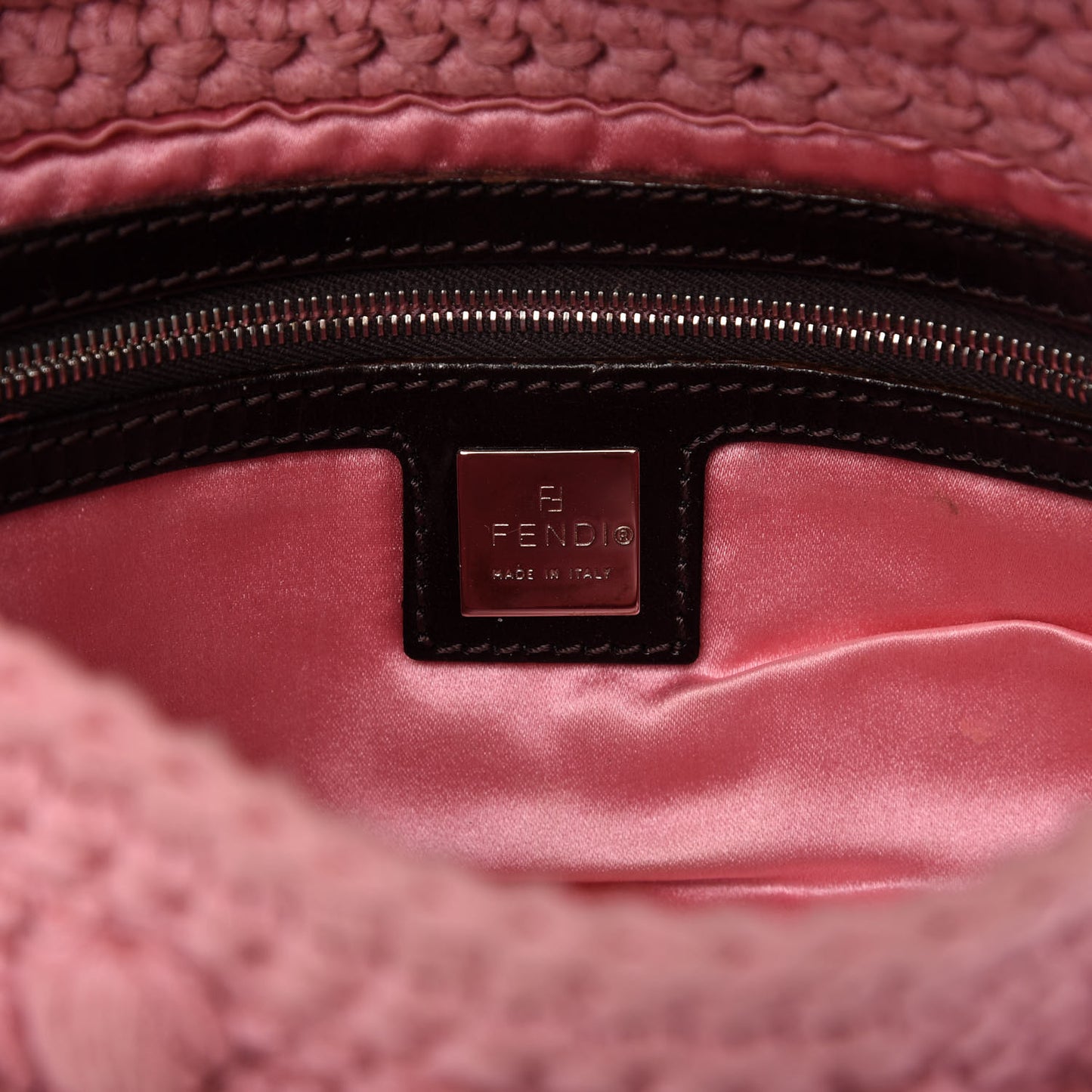 Woven Knit Baguette Pink