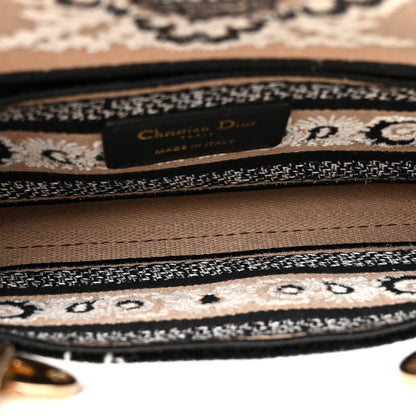 Christian Dior Canvas Toile De Jouy Butterfly Embroidered Medium Lady D-Joy Beige Multicolor 5 of 10