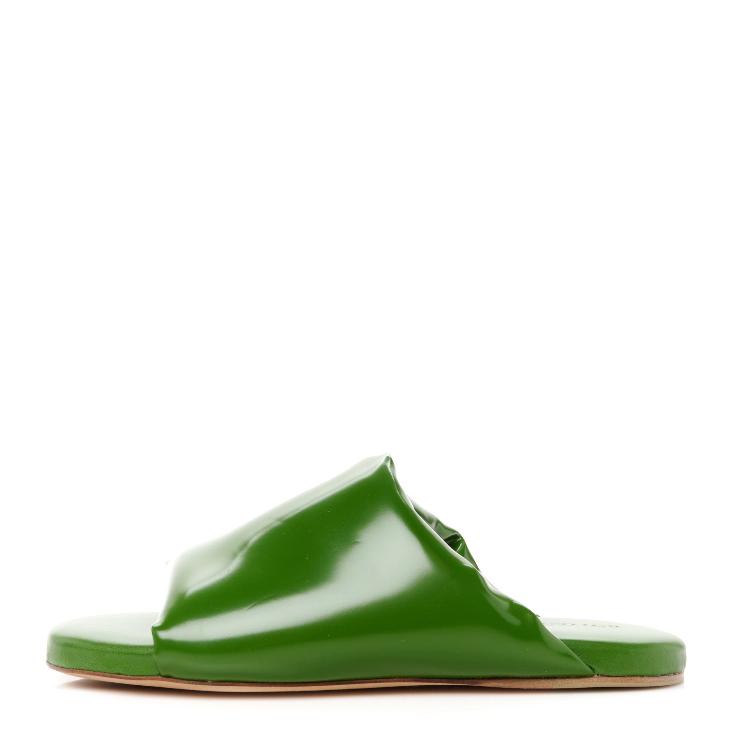 Bottega Veneta Latex Flat Slipper 36 Green 1 of 7