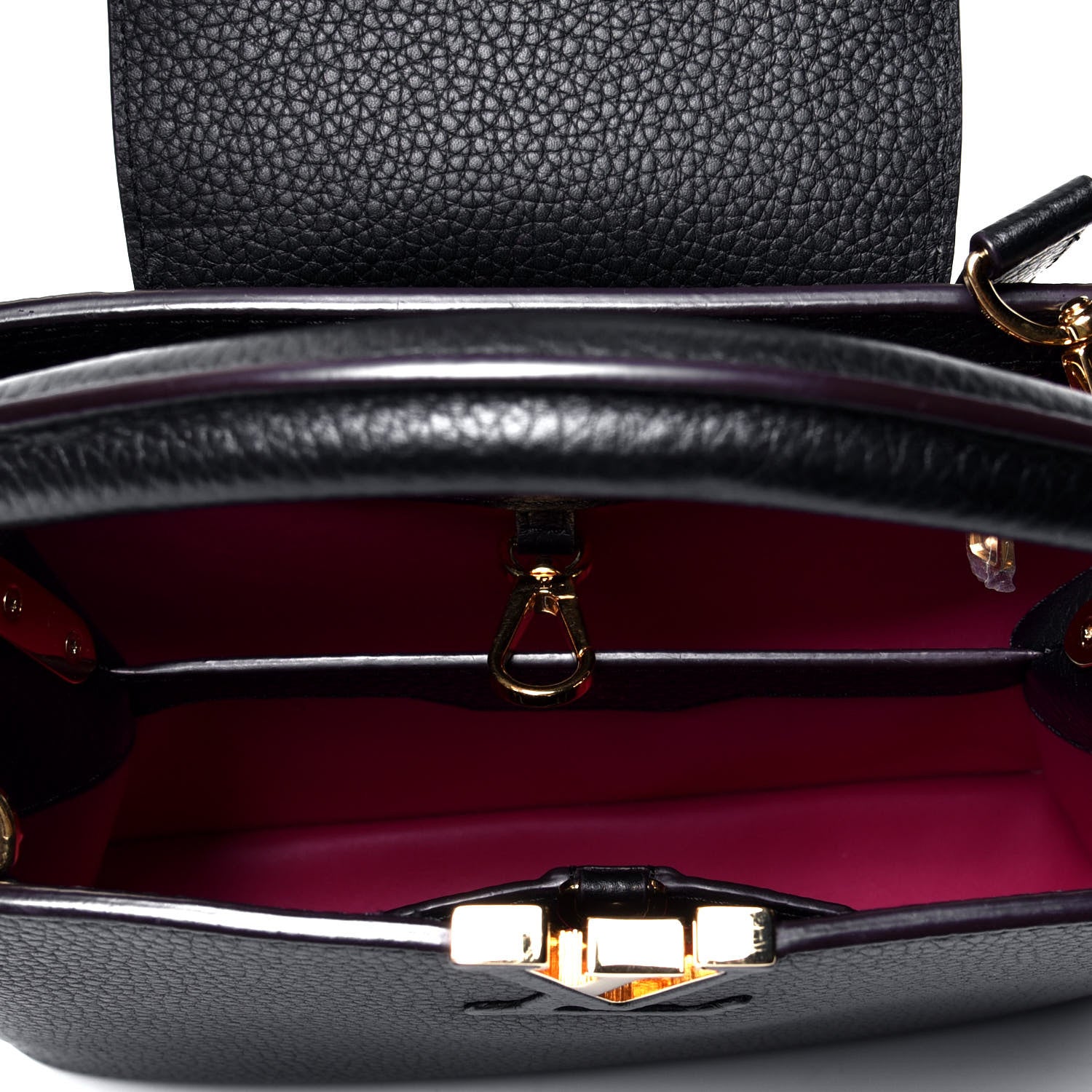 Louis Vuitton Taurillon Capucines BB Black 4 of 4