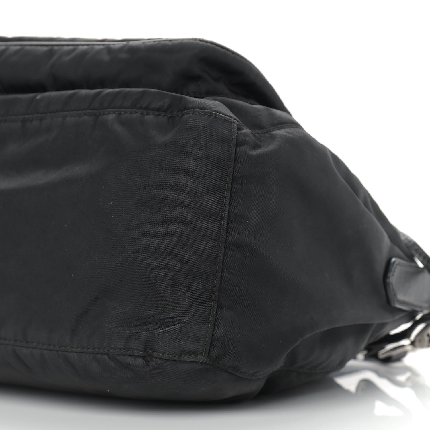 Prada Saffiano Tessuto Nylon Crossbody Bag Black 11 of 18
