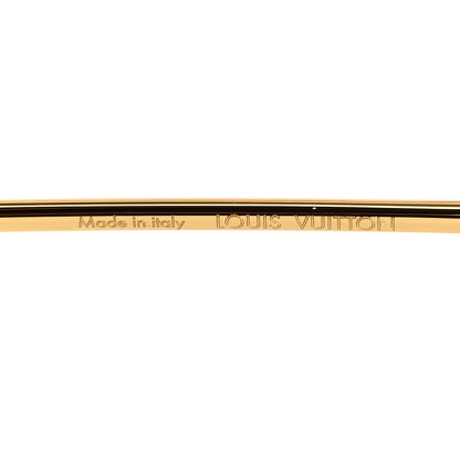 Louis Vuitton Metal LV Link One Cat Eye Sunglasses Z1771E Pink Glitter 5 of 7