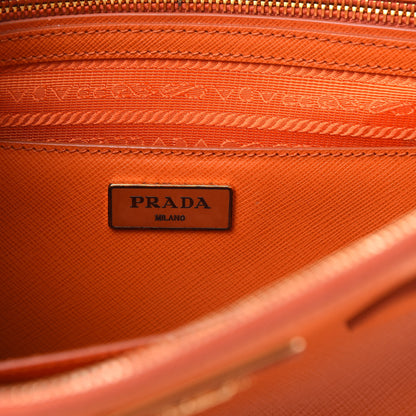Prada Saffiano Large Galleria Double Zip Tote Papaya 8 of 17