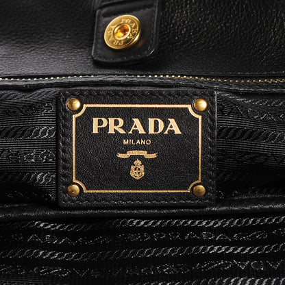 Prada Vitello Daino Shopping Tote Nero Black 6 of 11