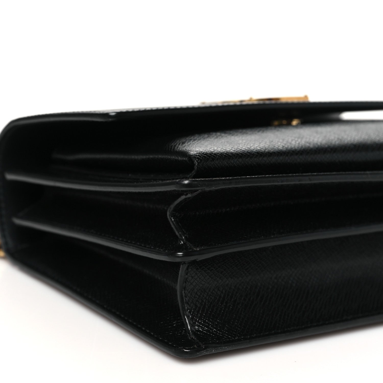 Saint Laurent Coated Bark Calfskin Medium Monogram Sunset Black 9 of 10