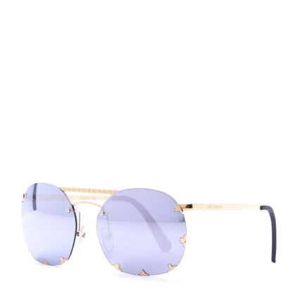 Louis Vuitton Round Diva Sunglasses Z0959U Silver 1 of 8