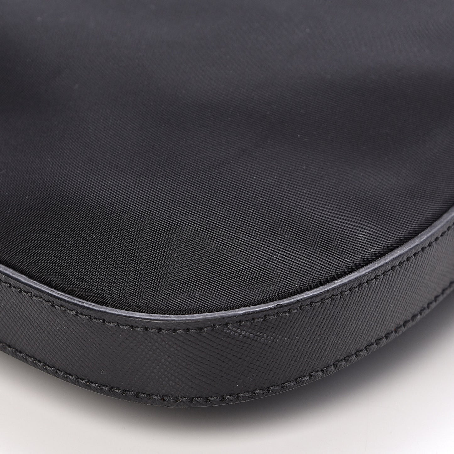 Tessuto Nylon Saffiano Vela Crossbody Bag Black
