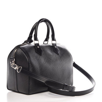 Louis Vuitton Epi Speedy Bandouliere 25 Black 3 of 10