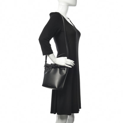 Mansur Gavriel Calfskin Mini Mini Bucket Bag Black Flamma 2 of 9