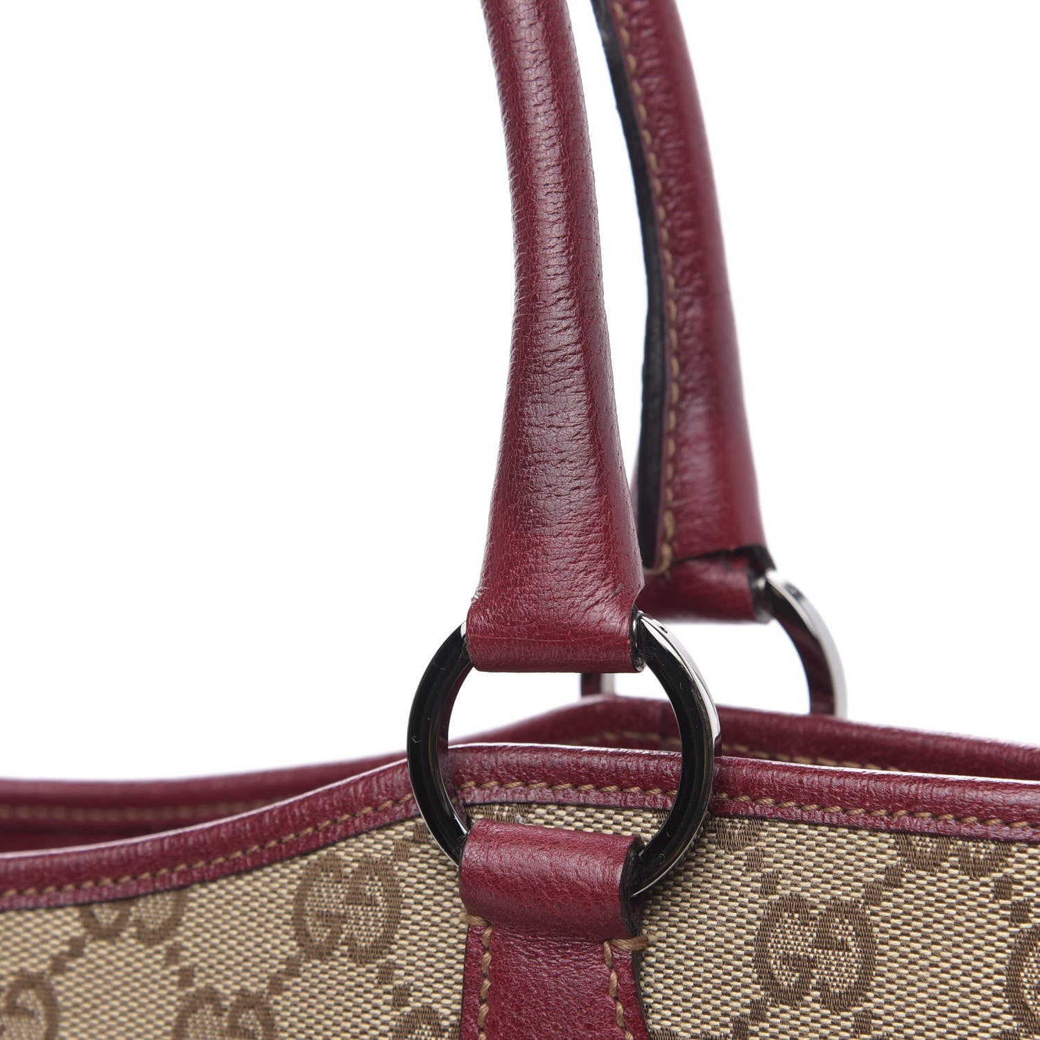 Gucci Monogram Shoulder Bag Red 10 of 12