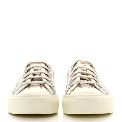 Christian Dior Canvas Oblique Walk'N'Dior Low Top Sneakers 37 Grey Stone 2 of 8