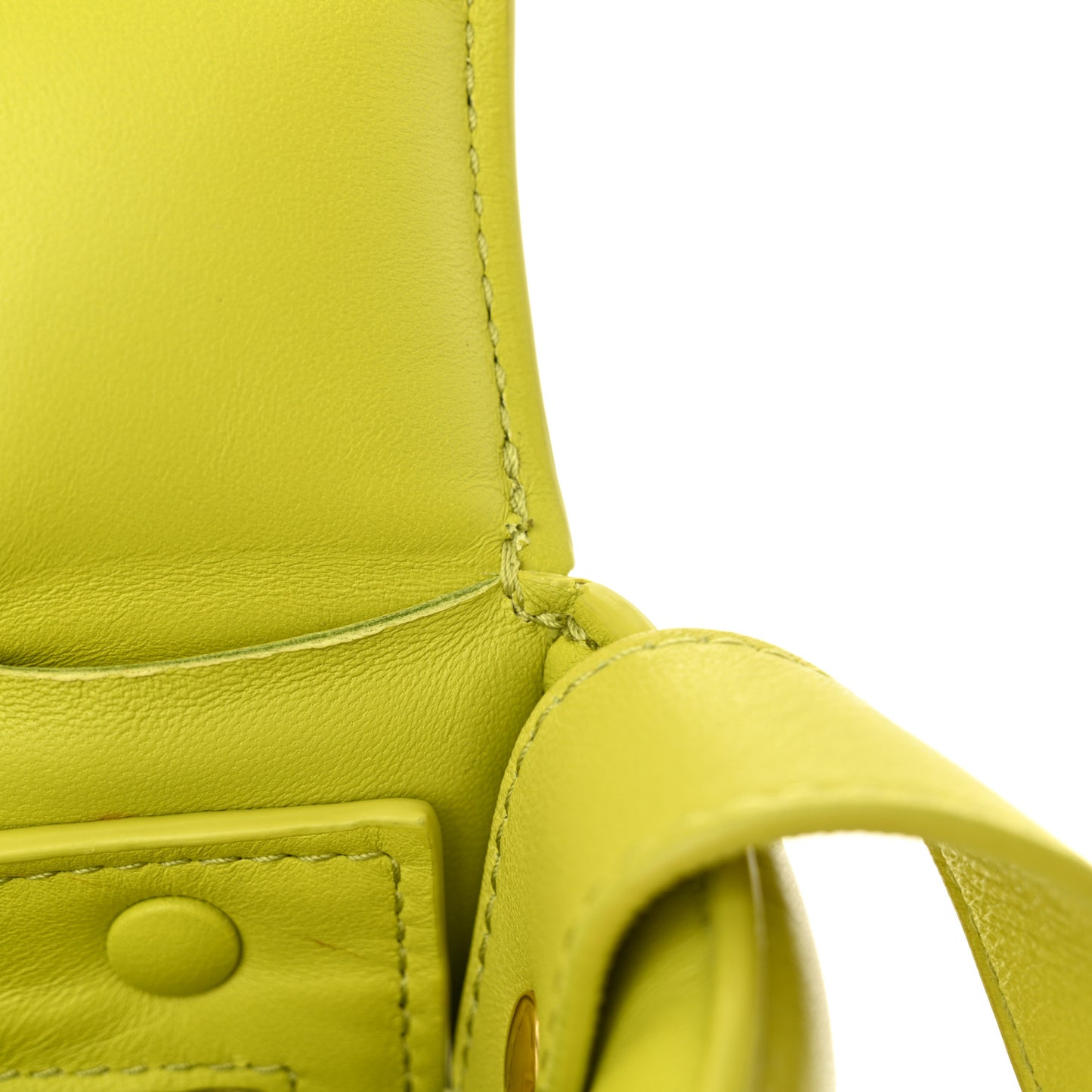 Nappa Maxi Intreccio Padded Cassette Crossbody Bag Kiwi