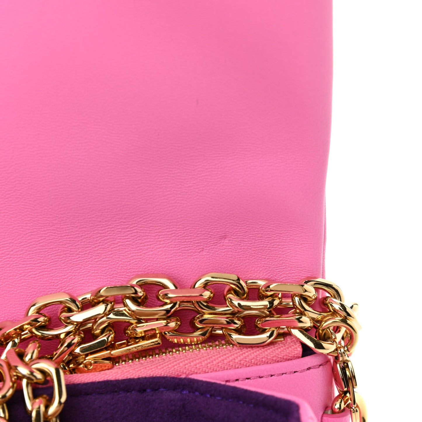 Lambskin Embossed Monogram Vuittamins Pochette Coussin Rose Violet