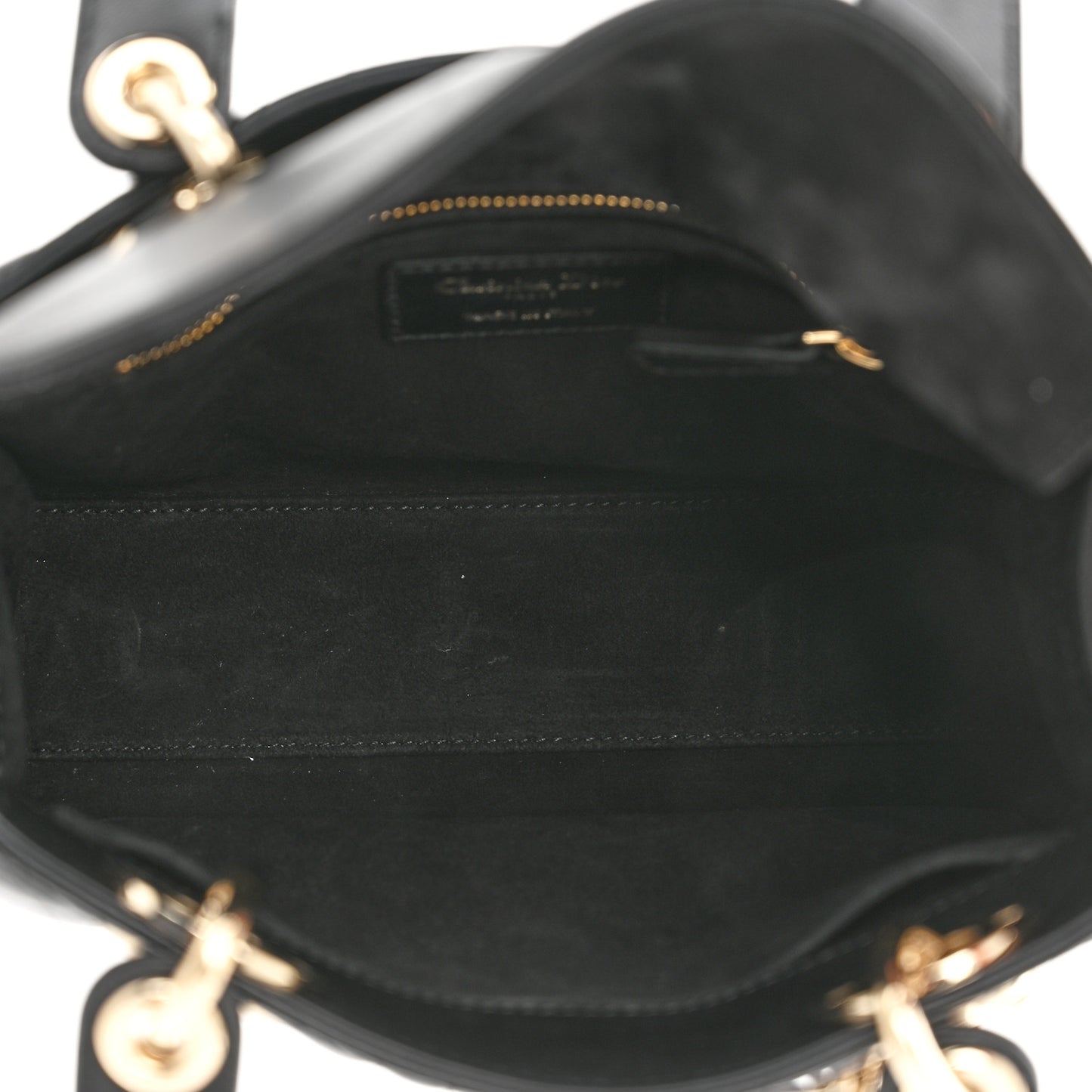 Lambskin Cannage Small My ABCDior Lady Dior Black