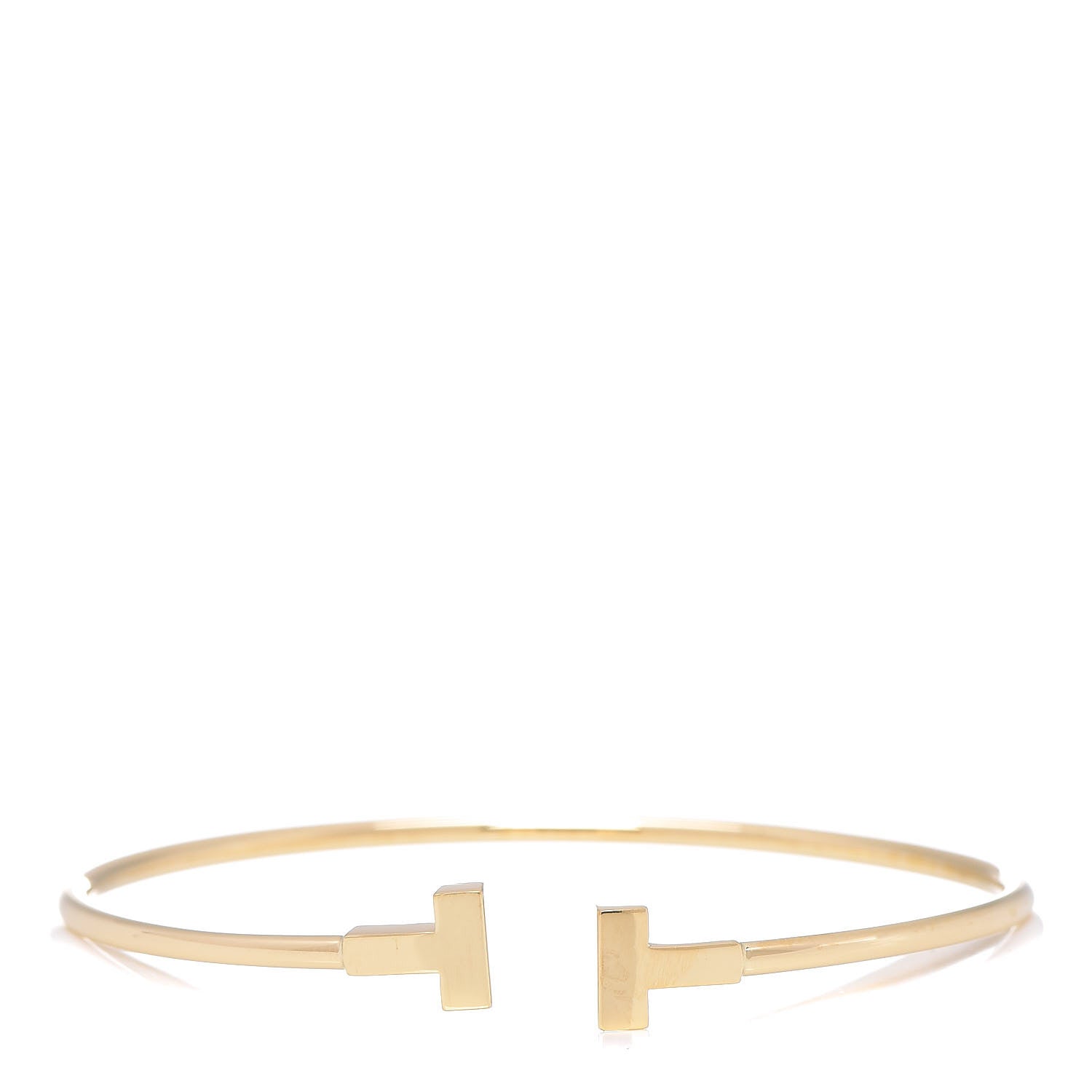 Tiffany 18K Yellow Gold T Wire Bracelet 1 of 5