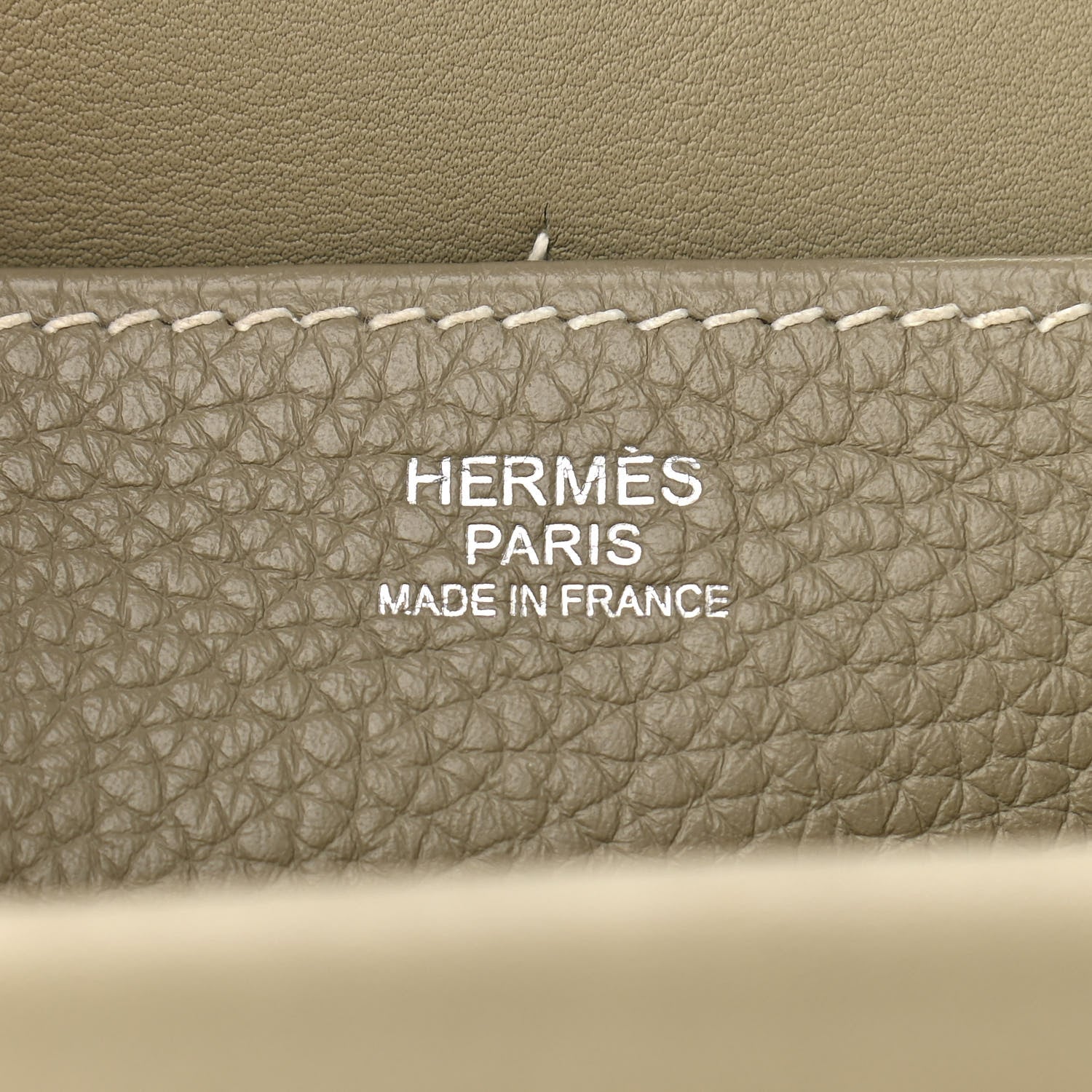 Hermes Taurillon Clemence Halzan 31 GM Sauge 6 of 11