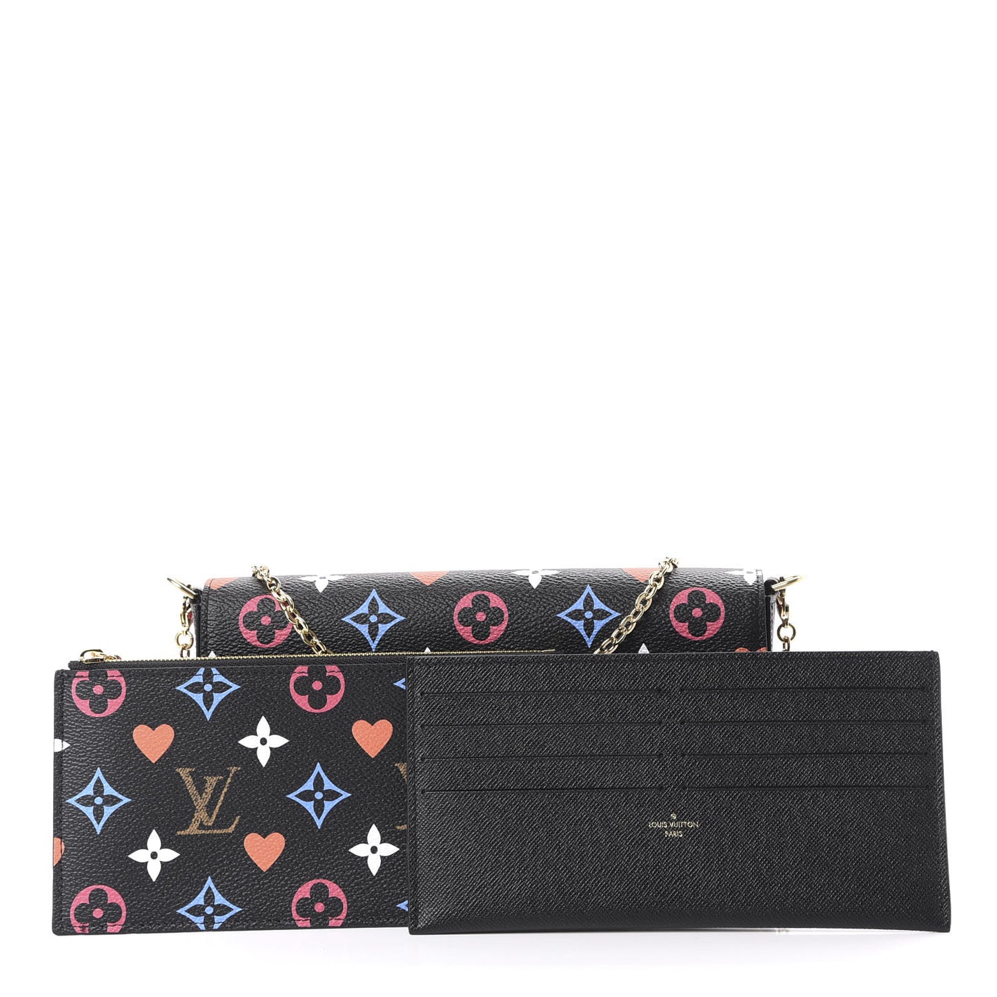 Game On Felicie Chain Wallet Black
