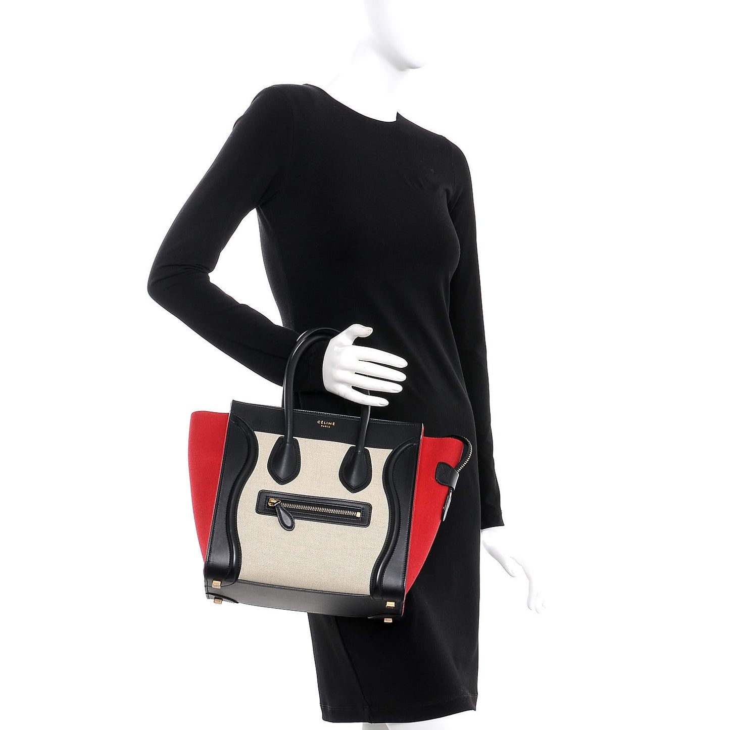 Textile Smooth Calfskin Micro Luggage Multicolor