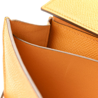 Hermes Epsom Kelly Longue Wallet Jaune Ambre 10 of 12
