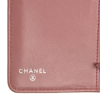 Chanel Lambskin Quilted Yen Wallet Pink 6 of 11